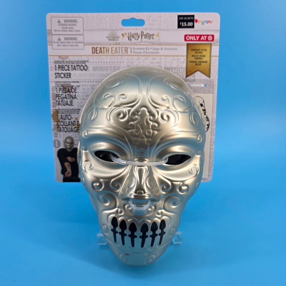 Harry Potter Death Eater Mask and Dark Mark Tattoo Kit Disguise Target Exclusive